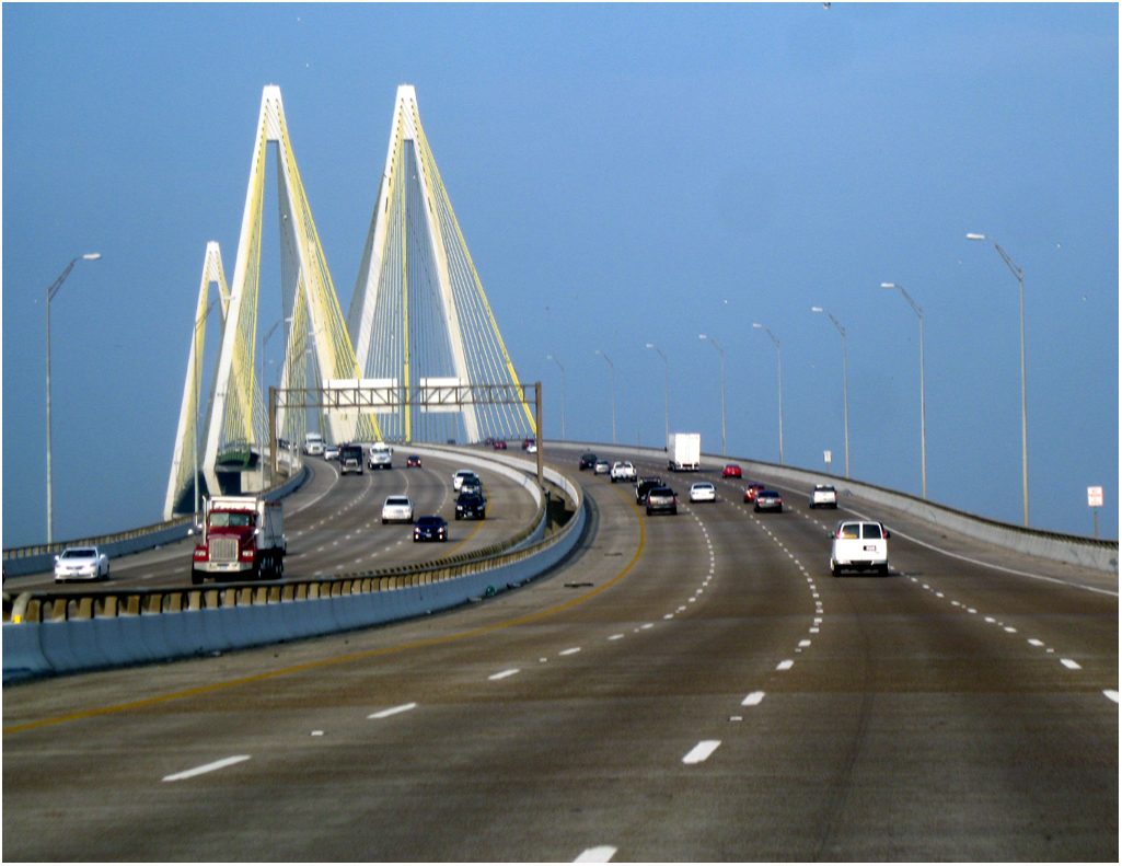 The Fred Hartman Bridge in Baytown Texas